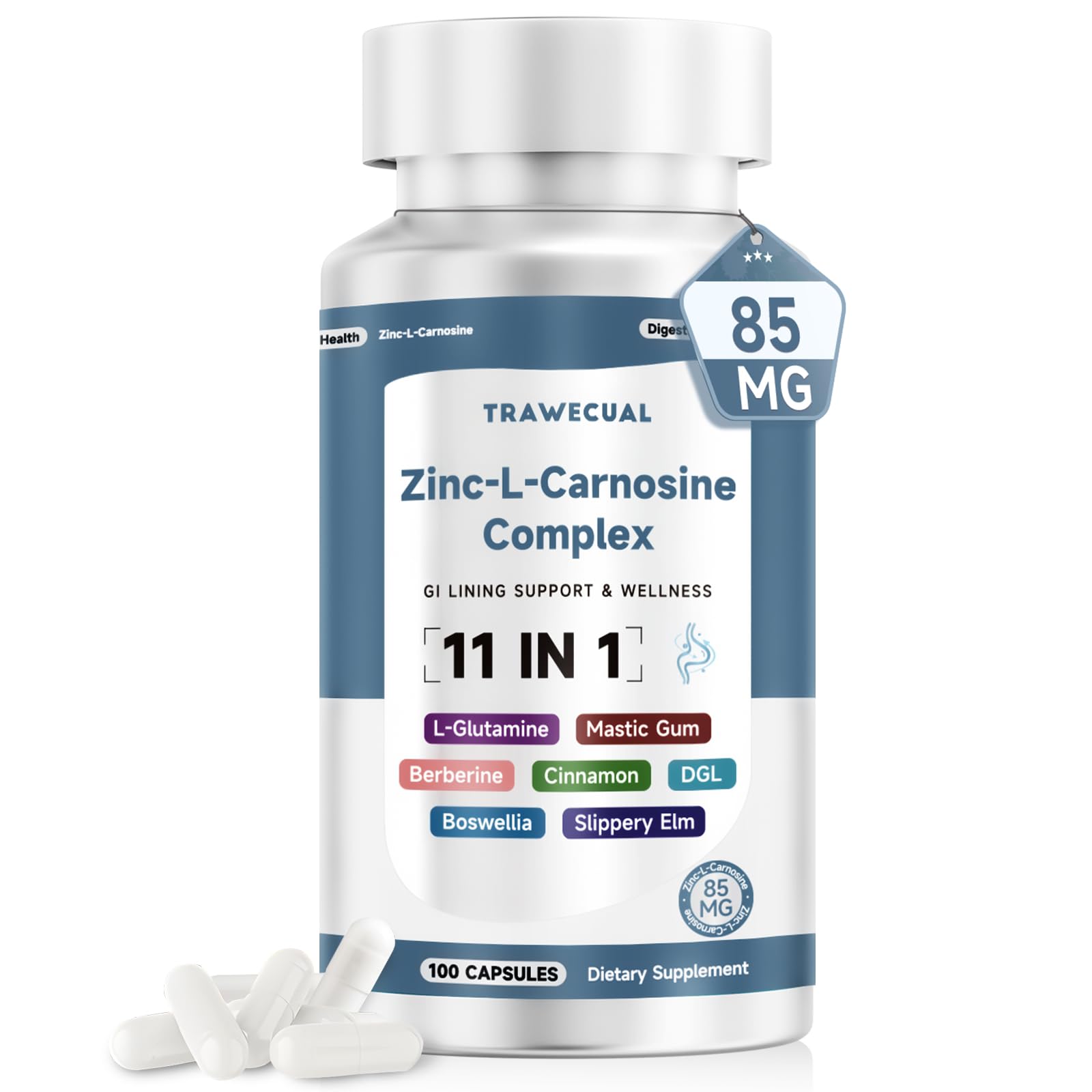 Amazon.com: Zinc L Carnosine Complex 85mg, 11-in-1 Digestive & Gut